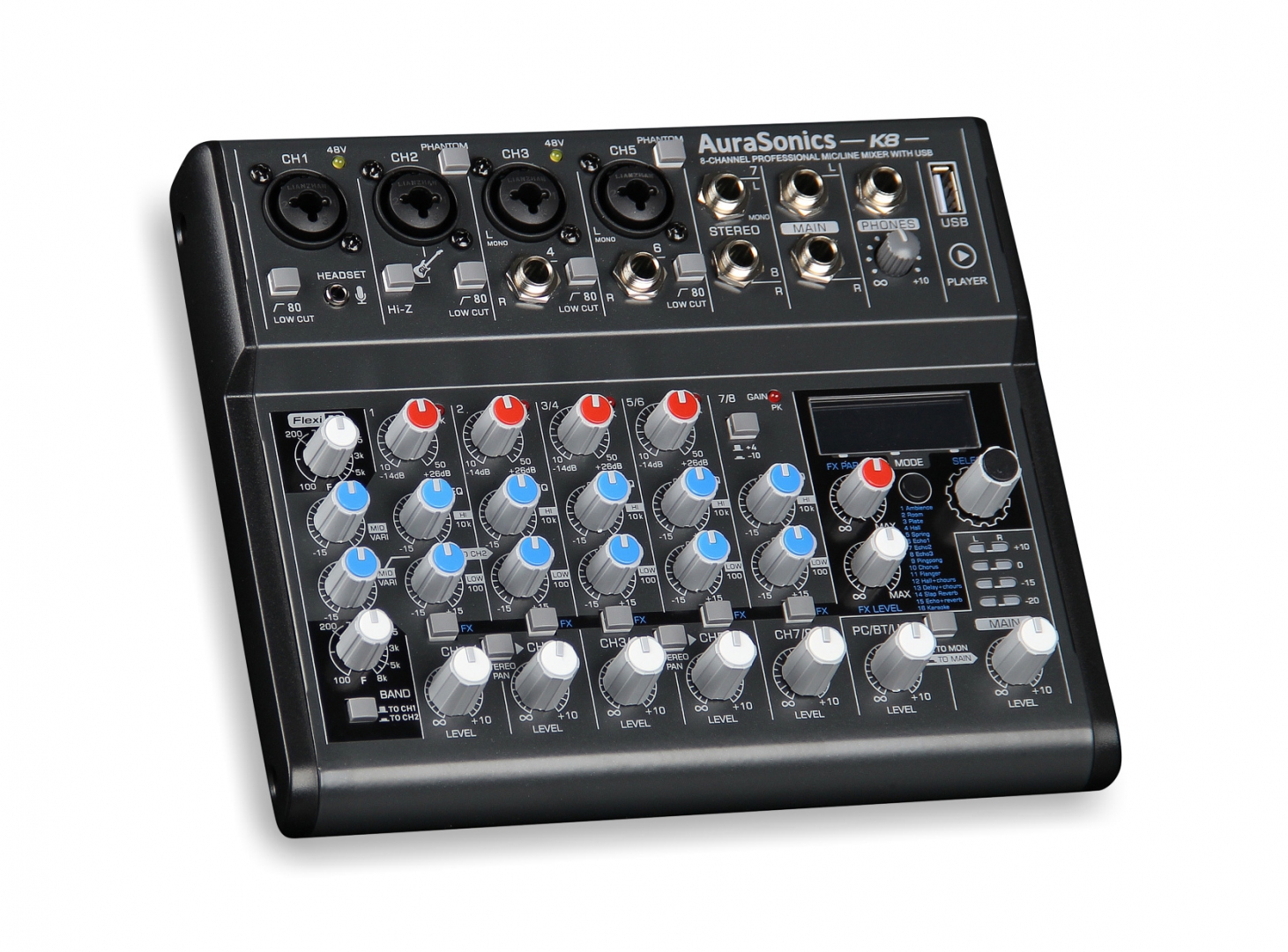 AuraSonics K8 компактный микшерный пульт в Йошкар-Оле