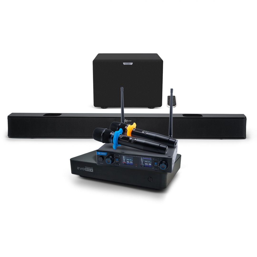 Hi-End караоке-система EVOBOX Premium + EvoSoundBar (саундбар с караоке) в Йошкар-Оле