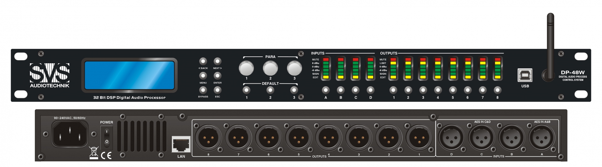 SVS Audiotechnik DP-48W Цифровой процессор: 4 входа 8 выходов в Йошкар-Оле