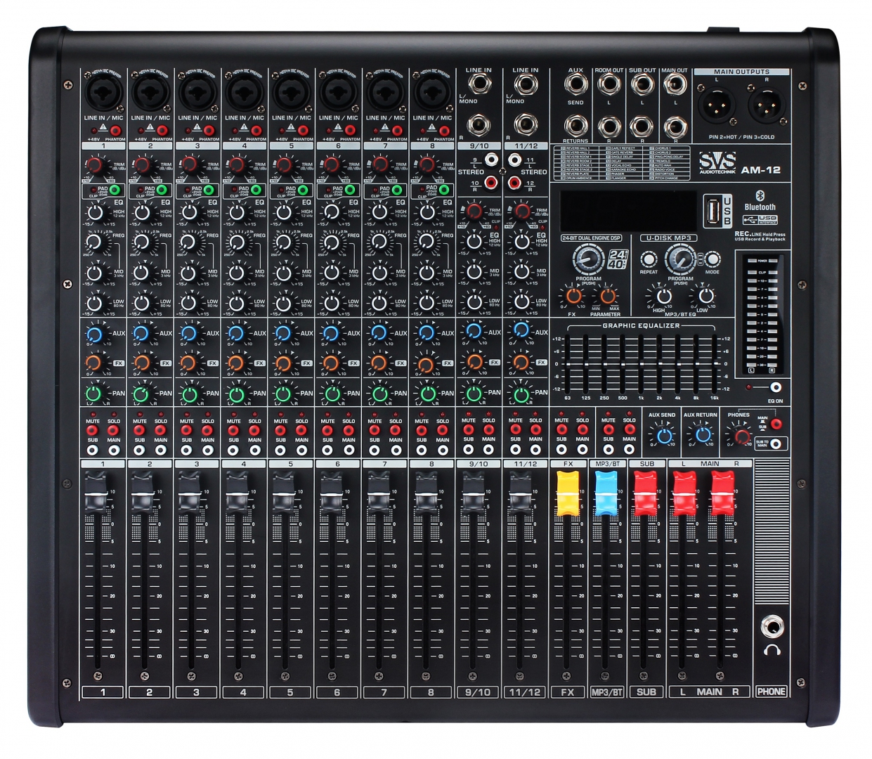 SVS Audiotechnik mixers AM-12 Микшерный пульт аналоговый, 12-канальный в Йошкар-Оле